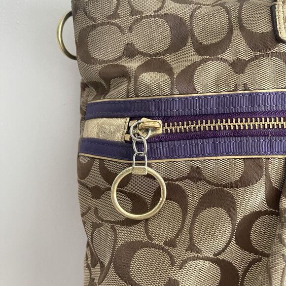 Coach Poppy Tartan Plaid Glam 15882 Shoulder Handbag Tote - RARE y2k grunge - Picture 3 of 16